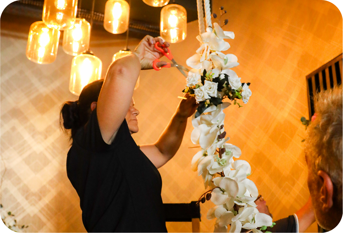 The O Company floral event styling installation in Cape Town