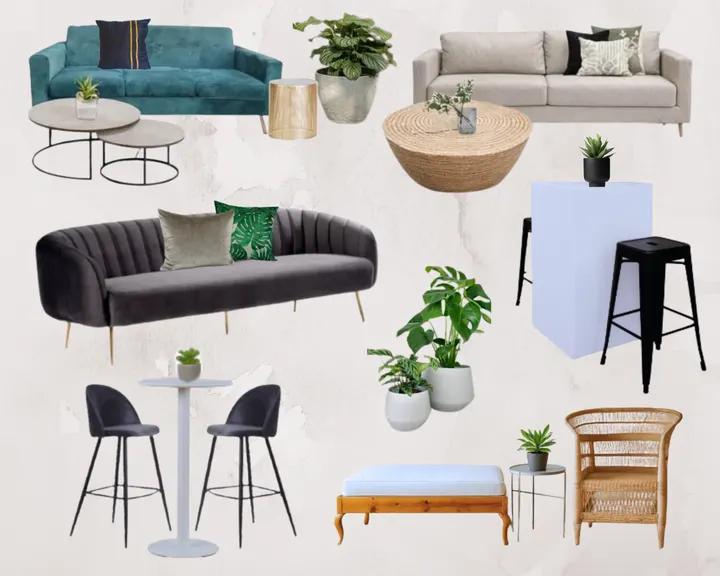 The O Company mixed furniture mood board