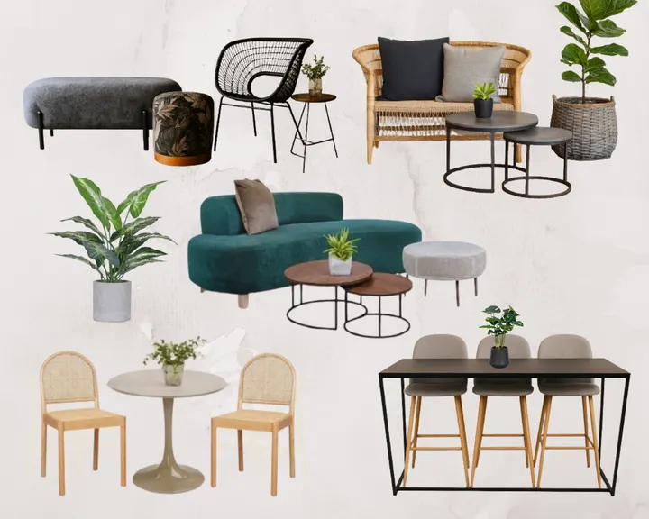 The O Company decor layout mood board