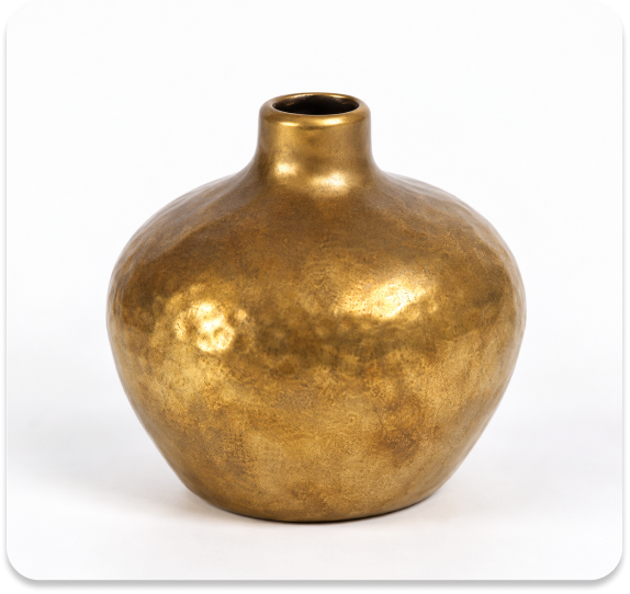 Dimple Ball Vase on a white background