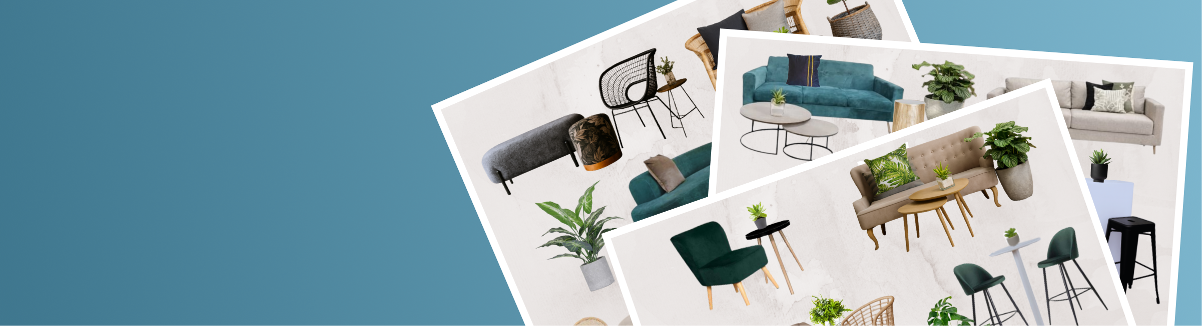 Catalogue and mood boards decor collage
